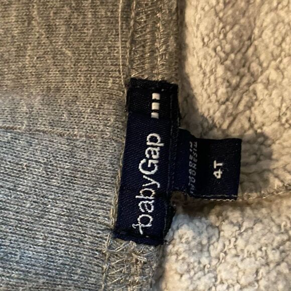 Gap Joggers Gray w Pink Girls Athletic Wear Sweat Pants Size 4T - Picture 5 of 8